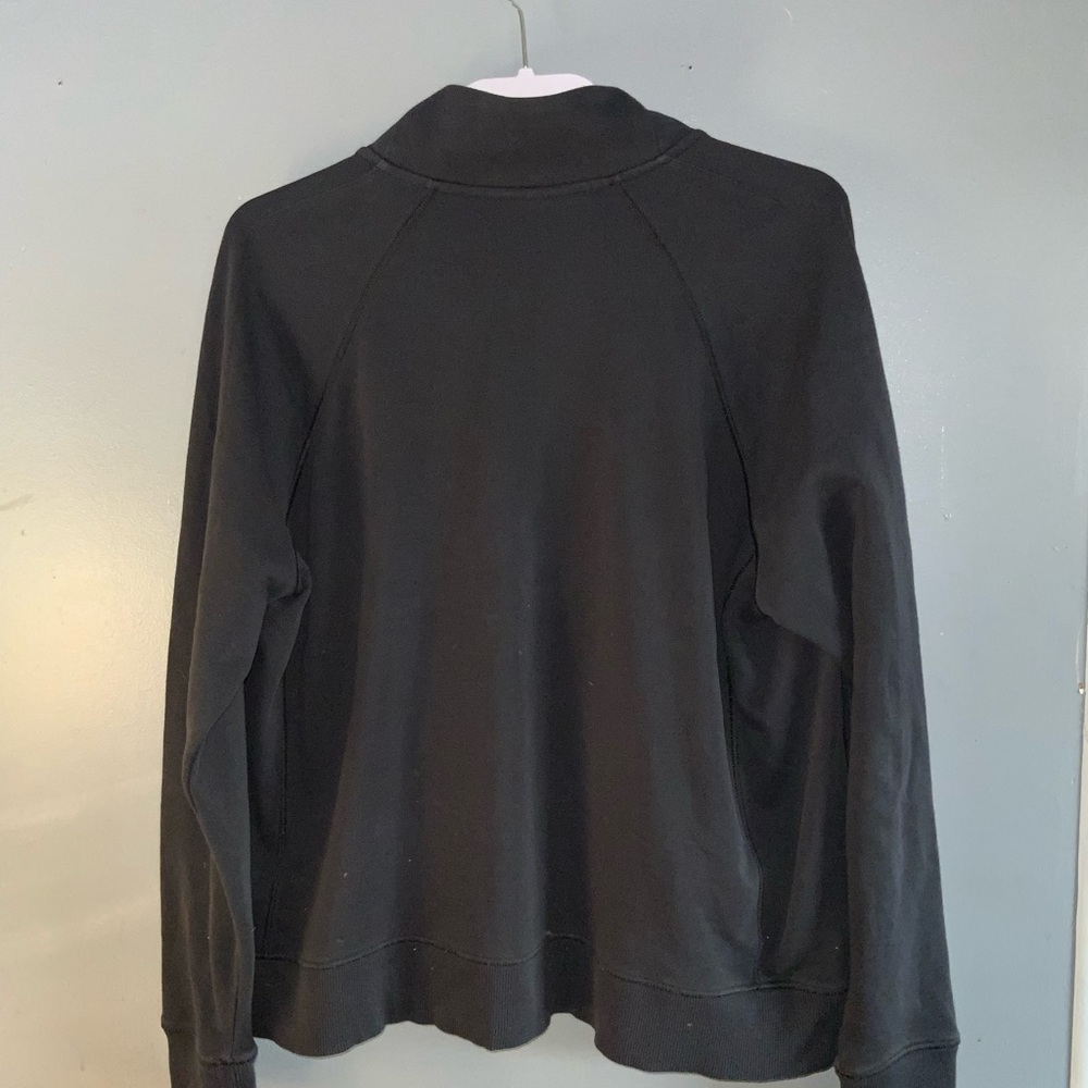 Under Armour Women's Black Quarter-Zip Sweatshirt Front Pocket XL - Picture 6 of 8